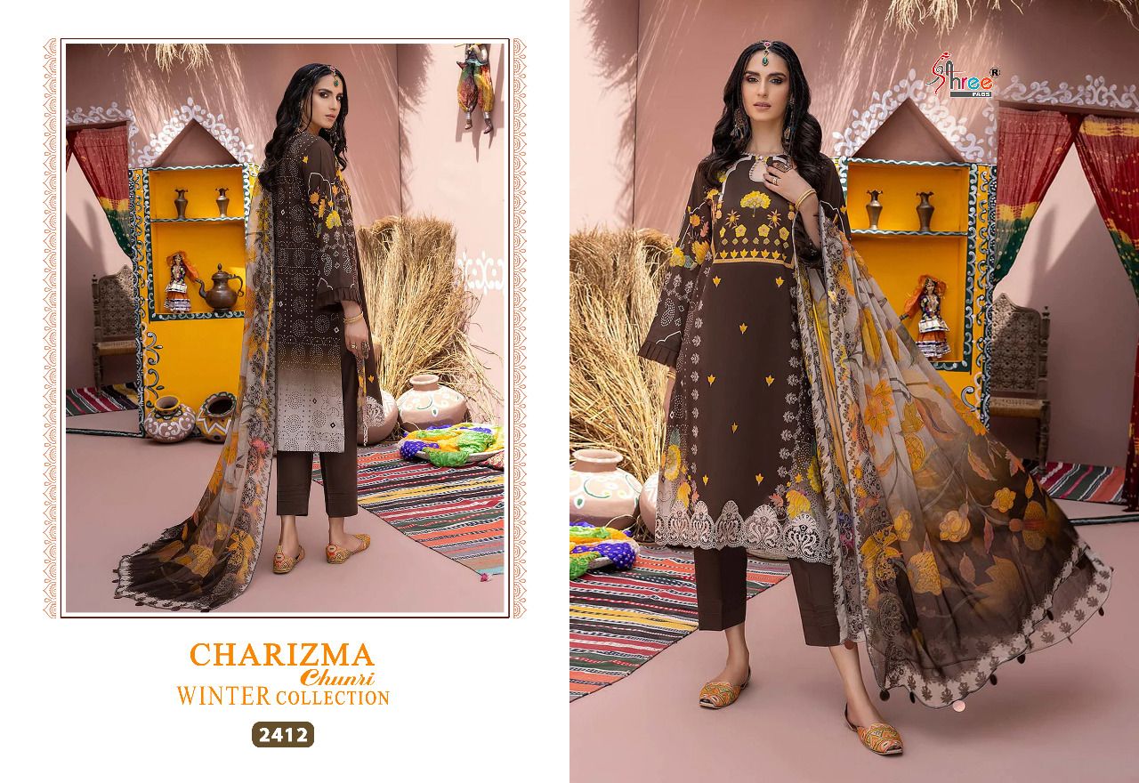 Shree Charizma Chunri Fancy Festive Wear Winter Pakistani Salwar Kameez Collection 